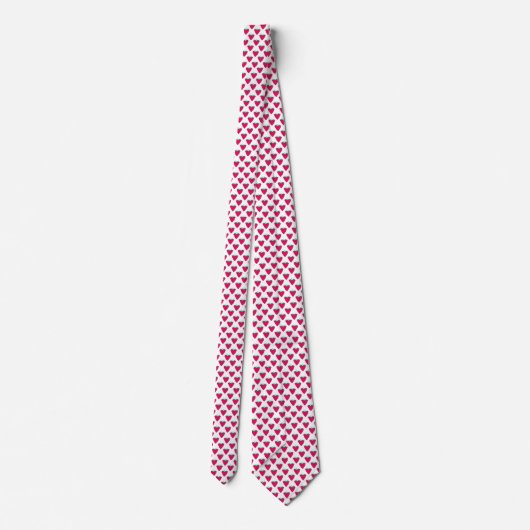 Raspberries Pink Berry Fruit Pattern Stropdas (Achterkant)