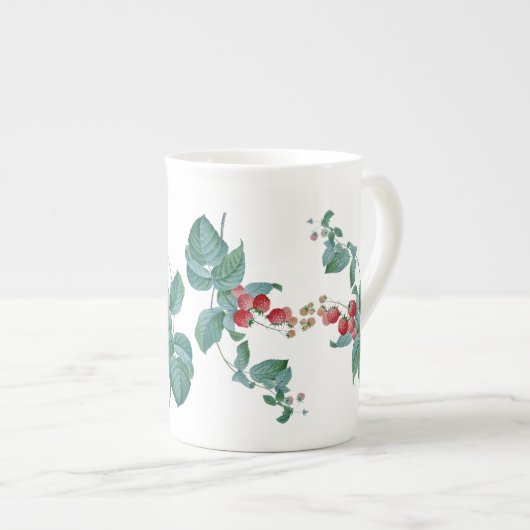 Raspberries Redoute Bone China Mok (Voorkant rechts)