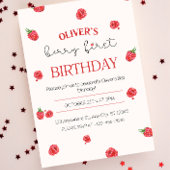 Raspberry 1e verjaardag uitnodiging