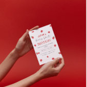 Raspberry 1e verjaardag uitnodiging