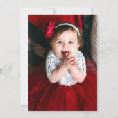 Raspberry 1e verjaardagsfeestje Berry eerste foto Kaart (Achterkant)