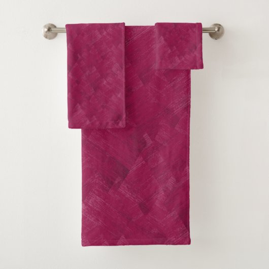 Raspberry abstract grunge patroon. bad handdoek (Insitu)