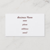 Raspberry Argyle Visitekaartjes (Achterkant)