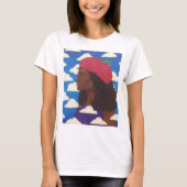 Raspberry Beret-dames T-shirt (Voorkant)