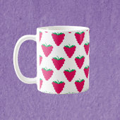Raspberry Berry Pink Fruit Pattern Koffiemok