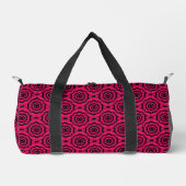 Raspberry Black Flower Naadloos Patroon Plunjezak (Voorkant)