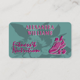 Raspberry Blauwgroen Bloeiende Fitness & Voeding Visitekaartje