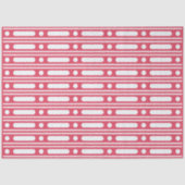 Raspberry Bone Inlay Dots Border Decoupage Paper  Tissuepapier (Voorkant)