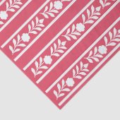 Raspberry Bone Inlay Floral Border Decoupage Paper Tissuepapier (Detail)