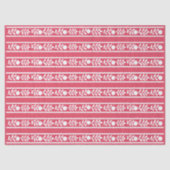 Raspberry Bone Inlay Floral Border Decoupage Paper Tissuepapier (Voorkant)