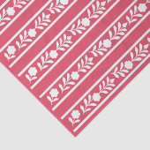 Raspberry Bone Inlay Floral Border Decoupage Paper Tissuepapier (Detail)