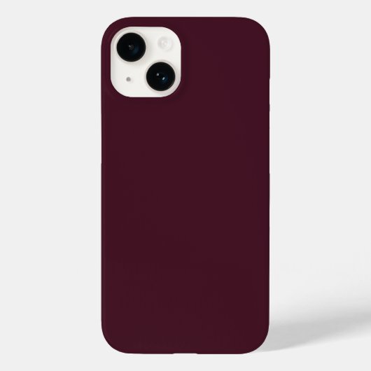 Raspberry Bourgogne, Solid Bourgogne Case-Mate iPhone Case (Achterkant)