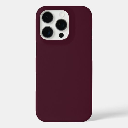 Raspberry Bourgogne, Solid Bourgogne Case-Mate iPhone Case (Achterkant)