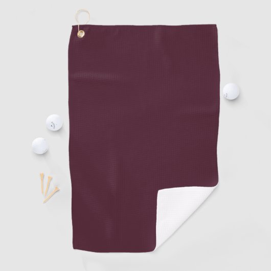 Raspberry Bourgogne, Solid Bourgogne Golfhanddoek (Insitu)