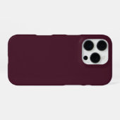 Raspberry Bourgogne, Solid Bourgogne iPhone Hoesje (Achterkant horizontaal)