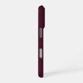 Raspberry Bourgogne, Solid Bourgogne iPhone Hoesje (Rechterkant)