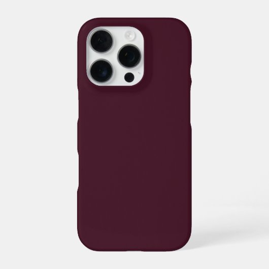Raspberry Bourgogne, Solid Bourgogne iPhone Hoesje (Achterkant)
