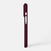 Raspberry Bourgogne, Solid Bourgogne iPhone Hoesje (Linkerkant)