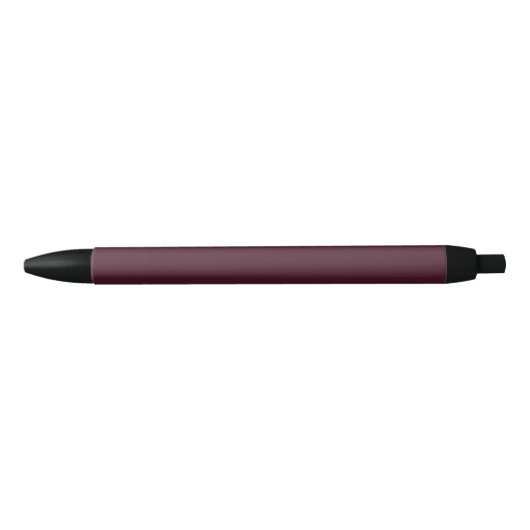 Raspberry Bourgogne, Solid Bourgogne Zwarte Inkt Pen (Voorkant)