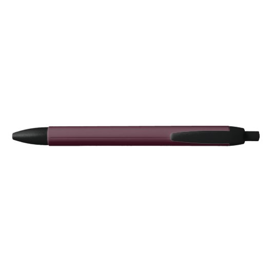 Raspberry Bourgogne, Solid Bourgogne Zwarte Inkt Pen (Achterkant)