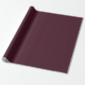 Raspberry Burgundy | Bourgondische vlakte Cadeaupapier (Uitgerold)