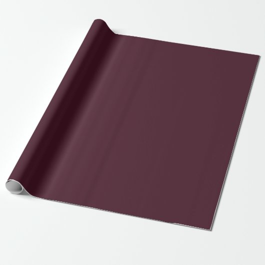 Raspberry Burgundy | Bourgondische vlakte Cadeaupapier (Uitgerold)