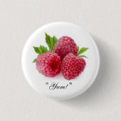 "Raspberry Button! " Ronde Button 3,2 Cm (Voorkant)