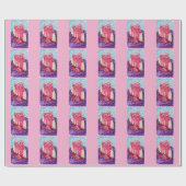 Raspberry Cake Cadeaupapier (Vlak)