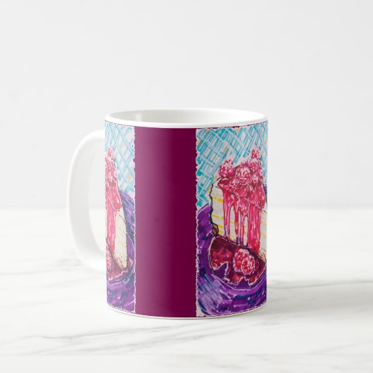 Raspberry Cake Koffiemok (Voorkant links)