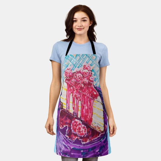 Raspberry Cake Schort (Gedragen)