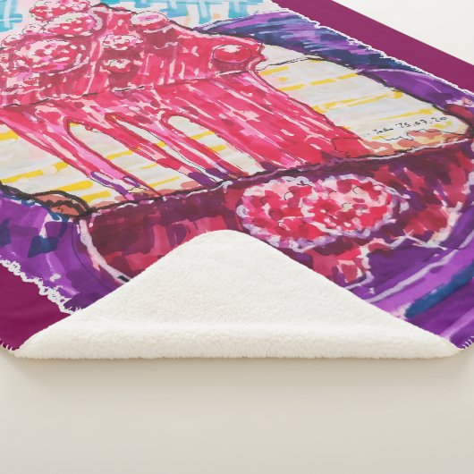 Raspberry Cake Sherpa Deken (3/4)