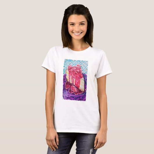 Raspberry Cake T-shirt (Voorkant volledig)