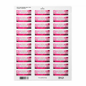 Raspberry Calla Lily Etiket (Full Sheet)