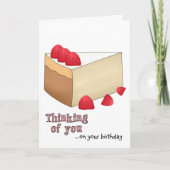 Raspberry Cheesecake Birthday Card Kaart (Voorkant)