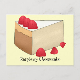 Raspberry Cheesecake Recipcard Briefkaart