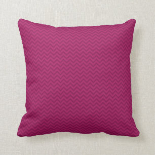 Raspberry Chevron Kussen
