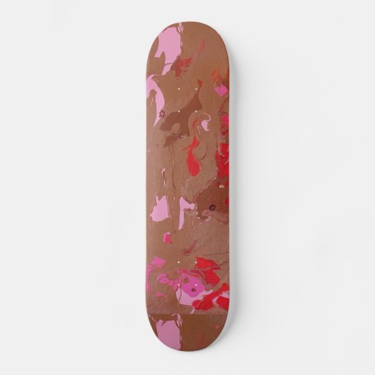 Raspberry Chocolate Maderi Abstract Persoonlijk Skateboard (Voorkant)