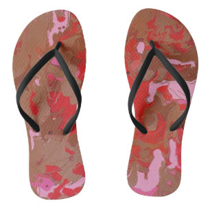 Raspberry Chocolate Maderi Abstract Teenslippers