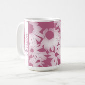 Raspberry Color Me Daisies Koffiemok (Voorkant links)