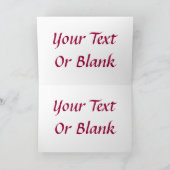 Raspberry Creme Birch Feestdagen Kaart (Binnen)