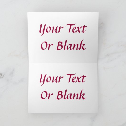 Raspberry Creme Birch Feestdagen Kaart (Binnen)