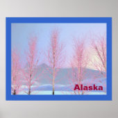 Raspberry Creme Birch Poster (Voorkant)