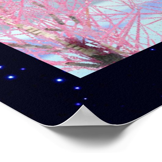 Raspberry Creme Birch Poster (Hoek)