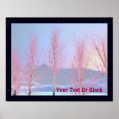 Raspberry Creme Birch Poster (Voorkant)