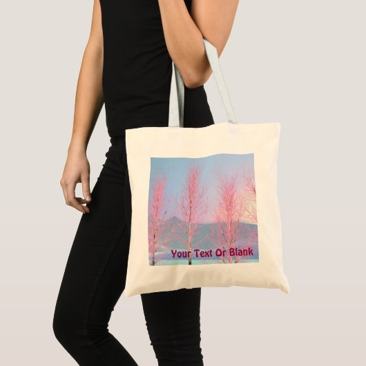 Raspberry Creme Birch Tote Bag (Voorkant (product))