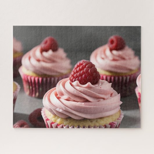 Raspberry Cupcakes Legpuzzel (Horizontaal)