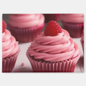 Raspberry Cupcakes Magneet (Voorkant)