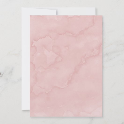 Raspberry en Roze Waterverf Peony Couples Shower (Achterkant)