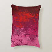 Raspberry Flurry: Abstract spatter art Accent Kussen (Achterkant (Verticaal))