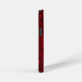 Raspberry Flurry: Abstract spatter art iPhone Hoesje (Rechterkant)